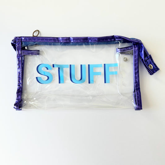 Stuff Vinyl Zip Bag