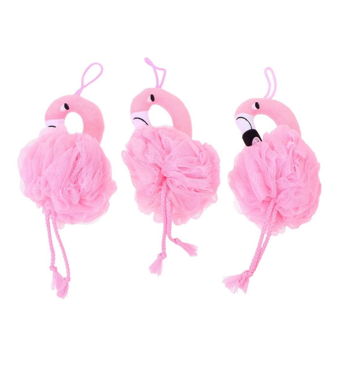 Flamingo Bath Pouf