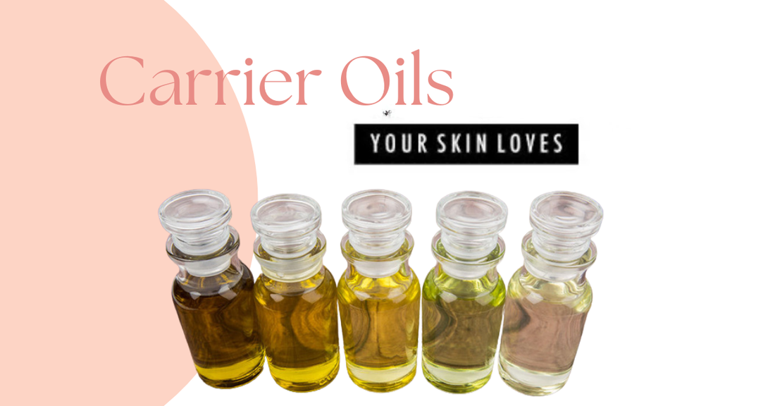 Carrier oils for essential oils including jojoba and other natural oils used in skincare by Vinyl & Oil