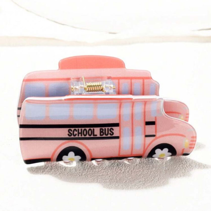 School Bus Hair Clip