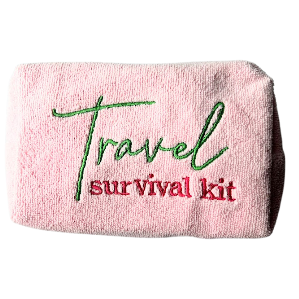 Travel Survival Kit Terry Zip Bag