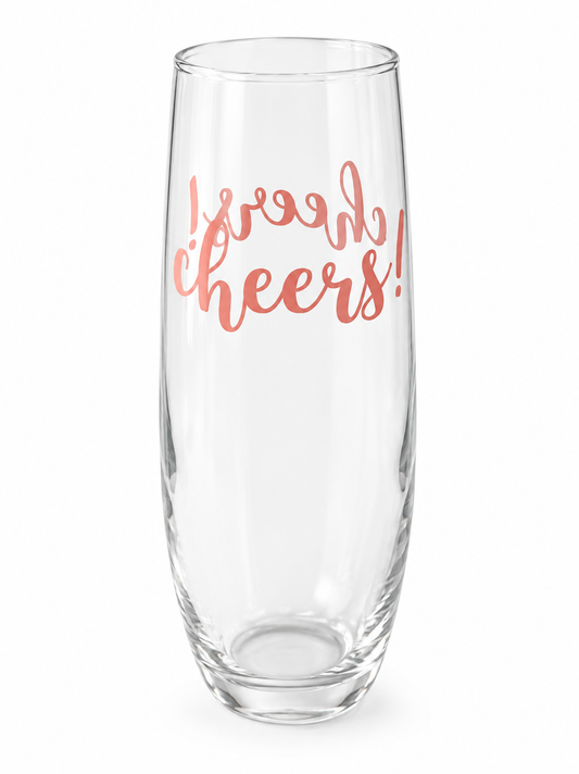 Cheers Champagne Flute