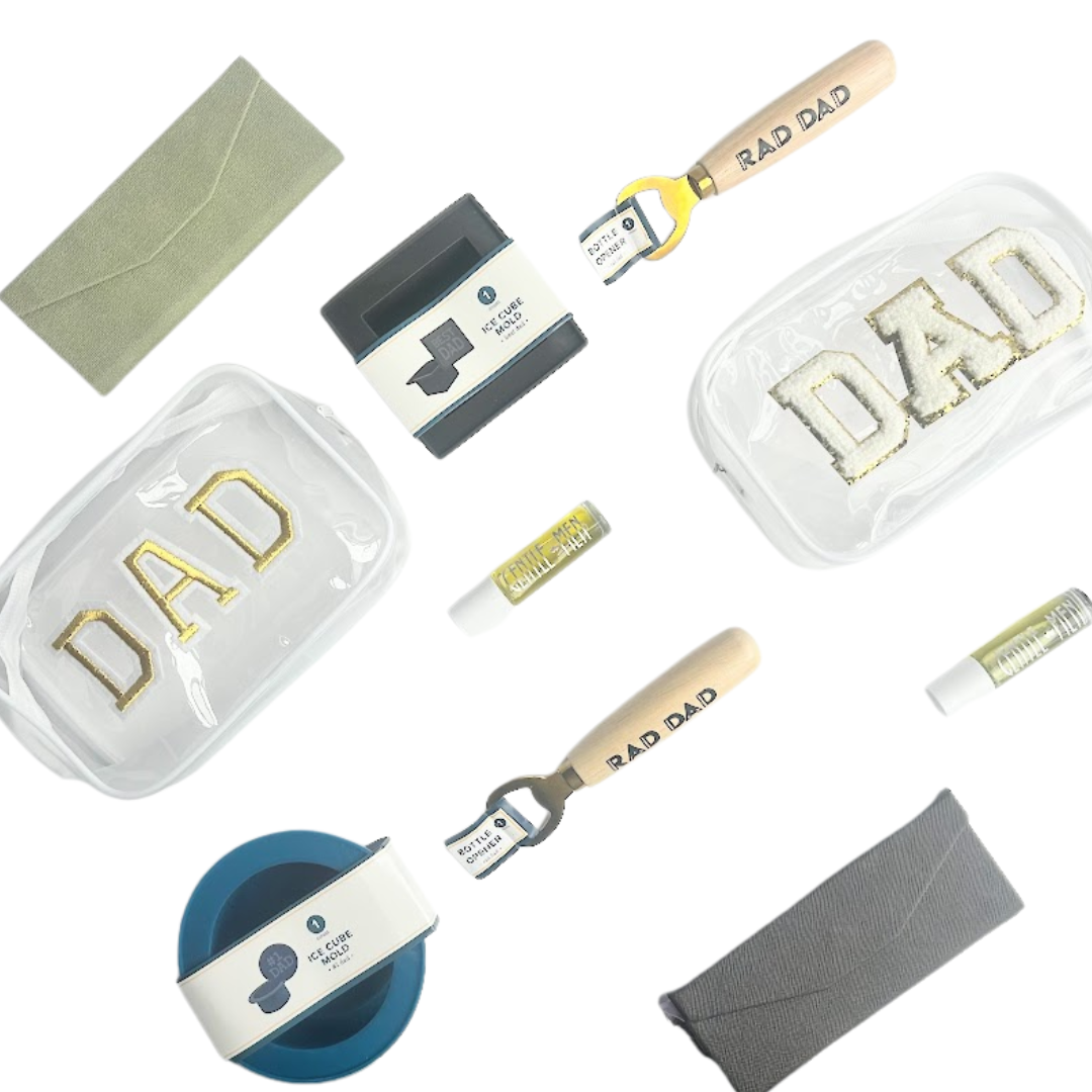 Dad wellness gift bundle with naturally-inspired self-care products and practical wellness essentials from Vinyl & Oil.