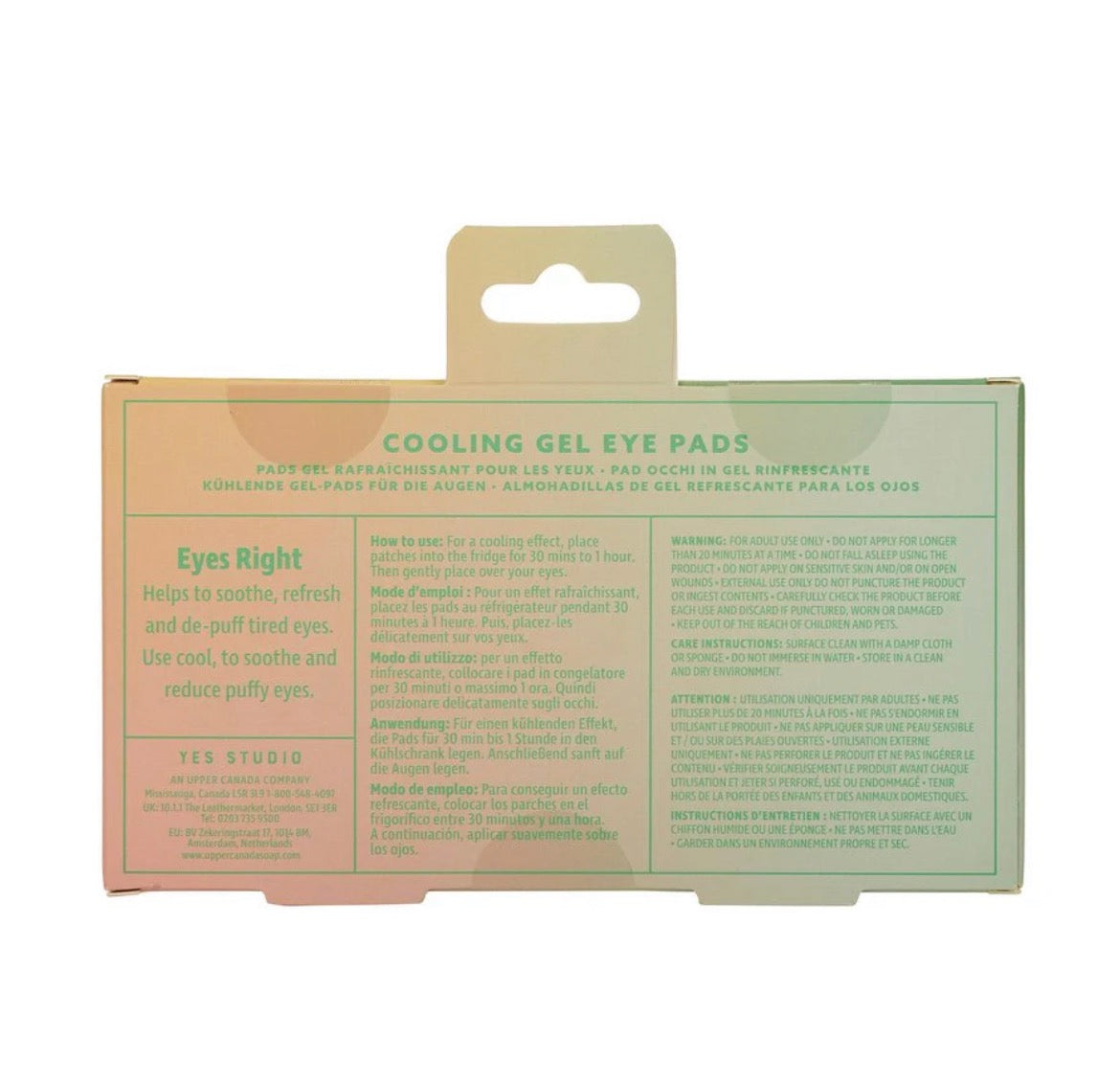 Lemon Cooling Gel Eye Pads